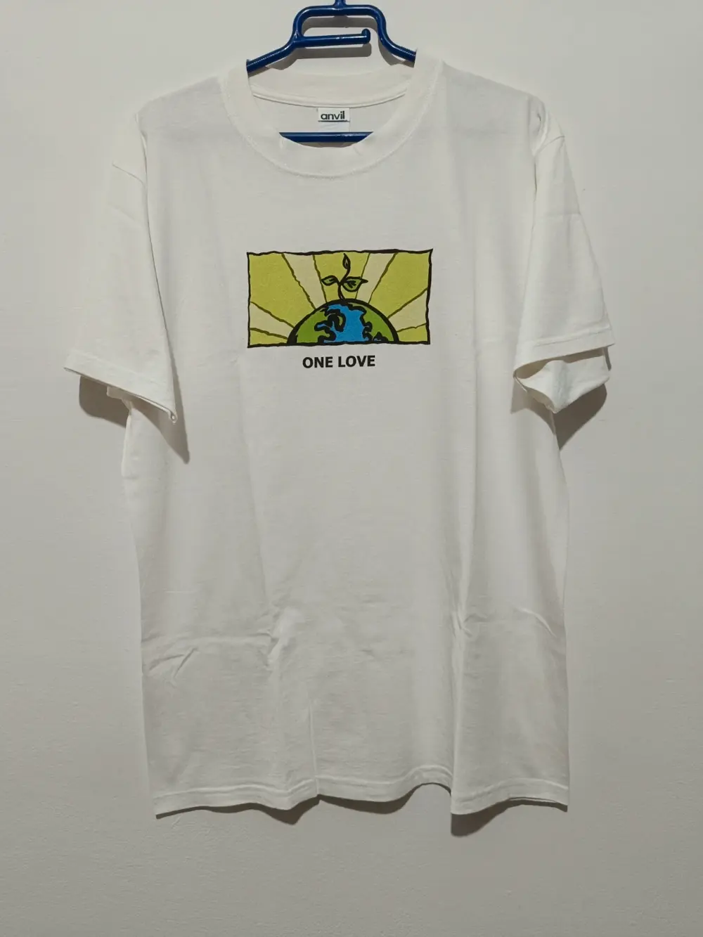 Camiseta vintage One love talla L Anvil