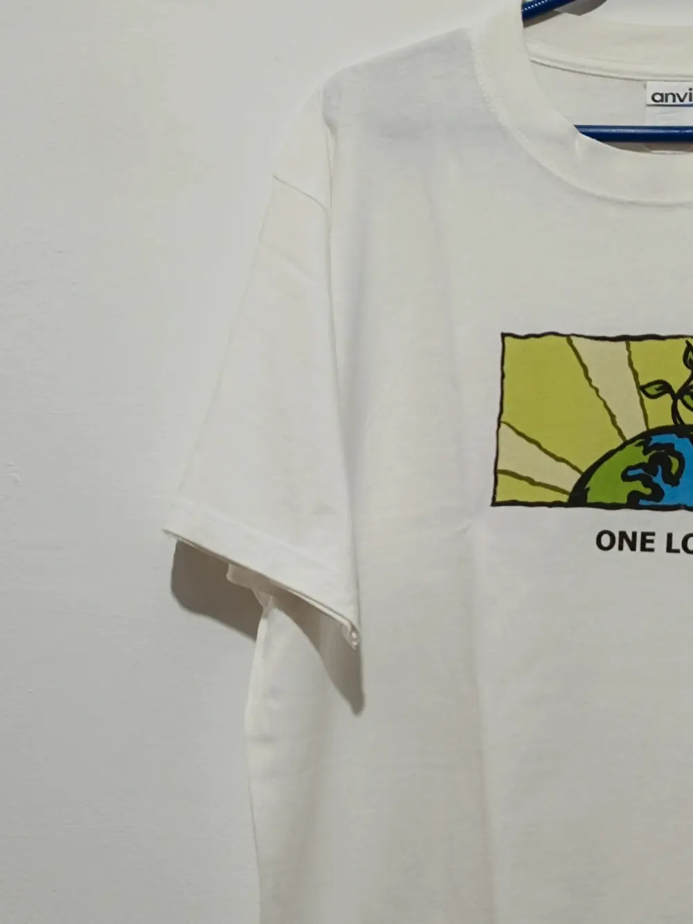 Camiseta vintage One love talla L Anvil, foto 3