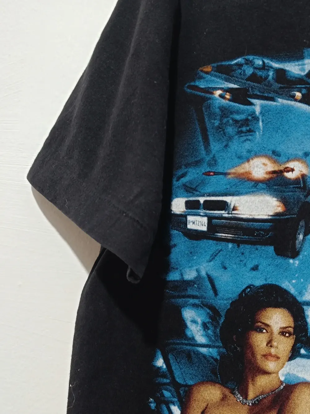 Camiseta vintage James Bond 007 año 1997 Rock Elephant talla M sirve para S ver medidas, foto 4