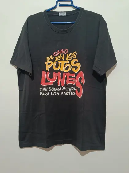 Camiseta Me cago en los Lunes Anbor talla XL