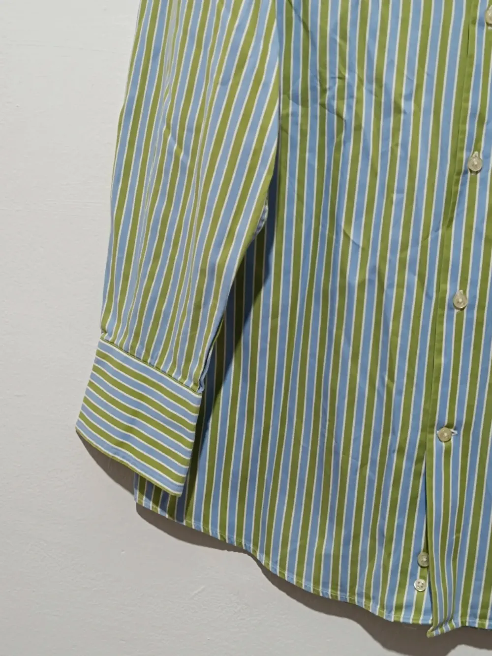 Camisa a rayas hombre manga larga Carolina Herrera talla 15-1/5 equivale a una M ver medidas, foto 3