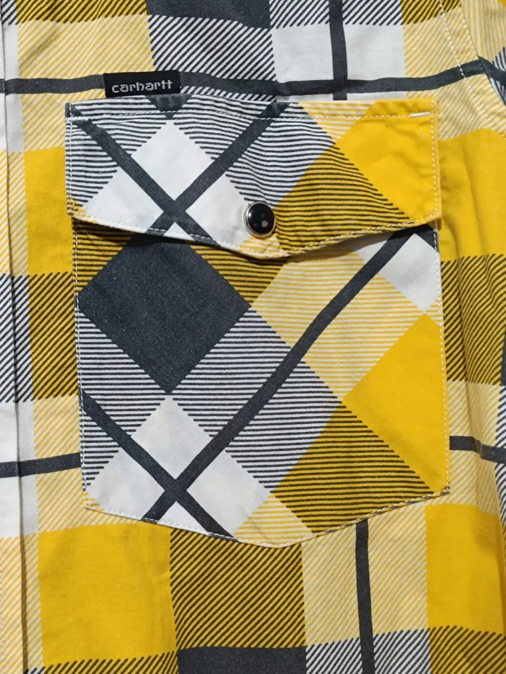 Camisa a cuadros manga larga Carhartt talla S ver medidas, foto 5