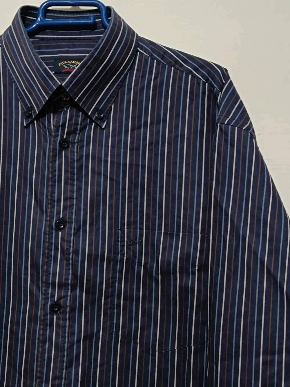Camisa a rayas manga larga Paul & Shark talla 44 ver medidas, foto 4