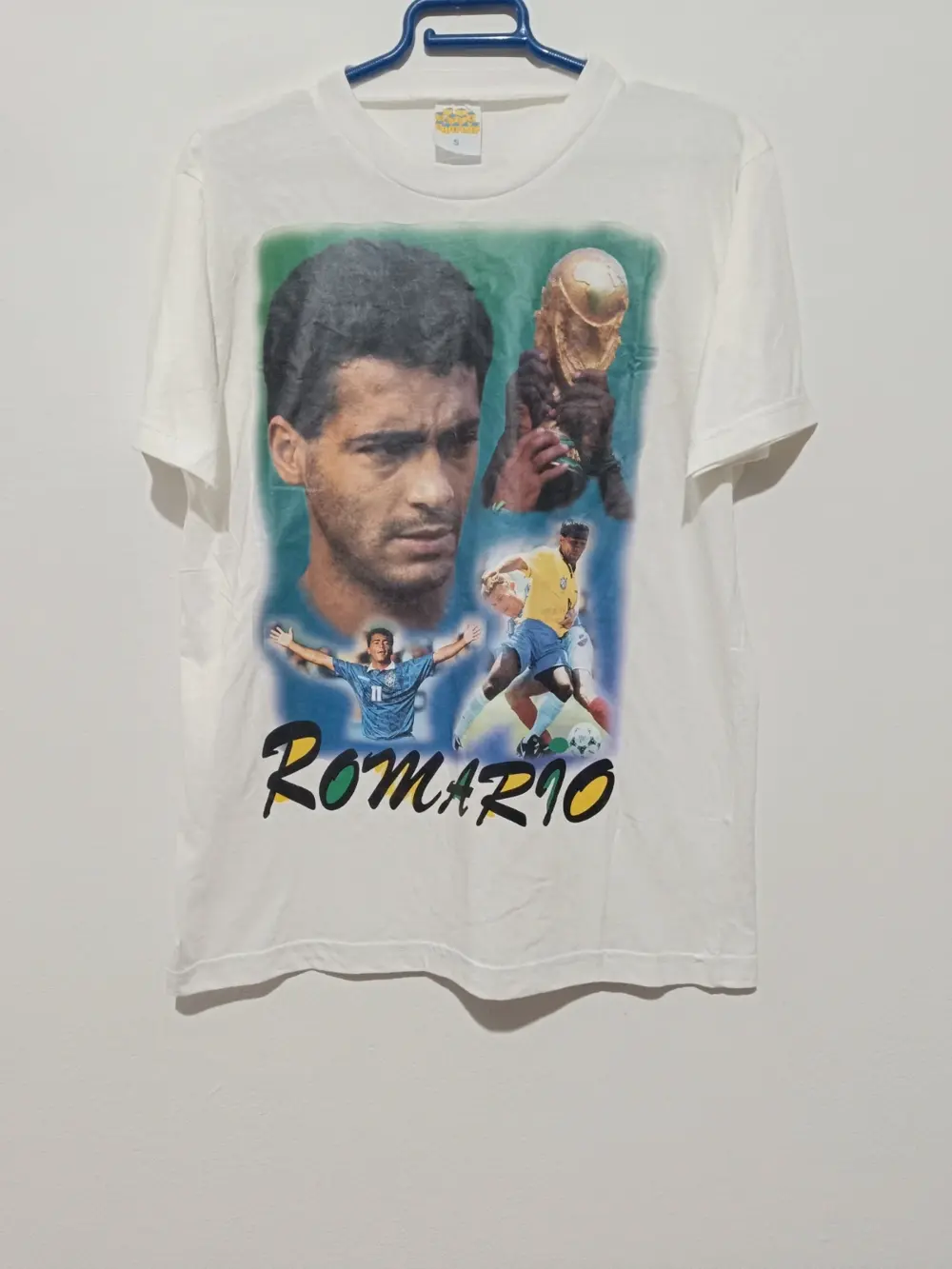 Camiseta Romario vintage años 90 talla S ver medidas