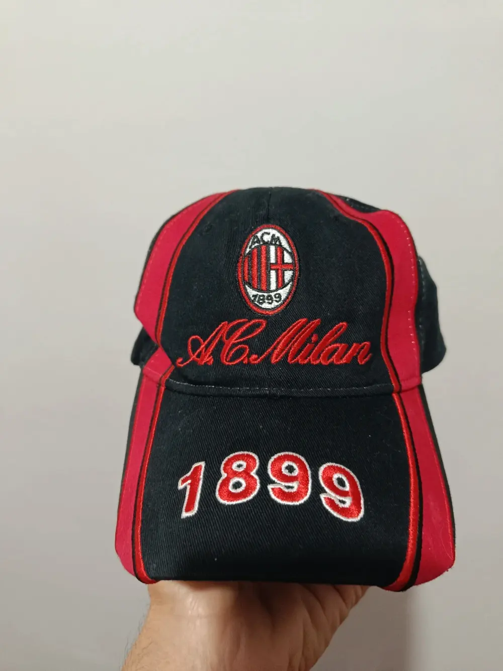 Gorra vintage AC Milan 1899 Oficial talla única ajustable adulto unisex