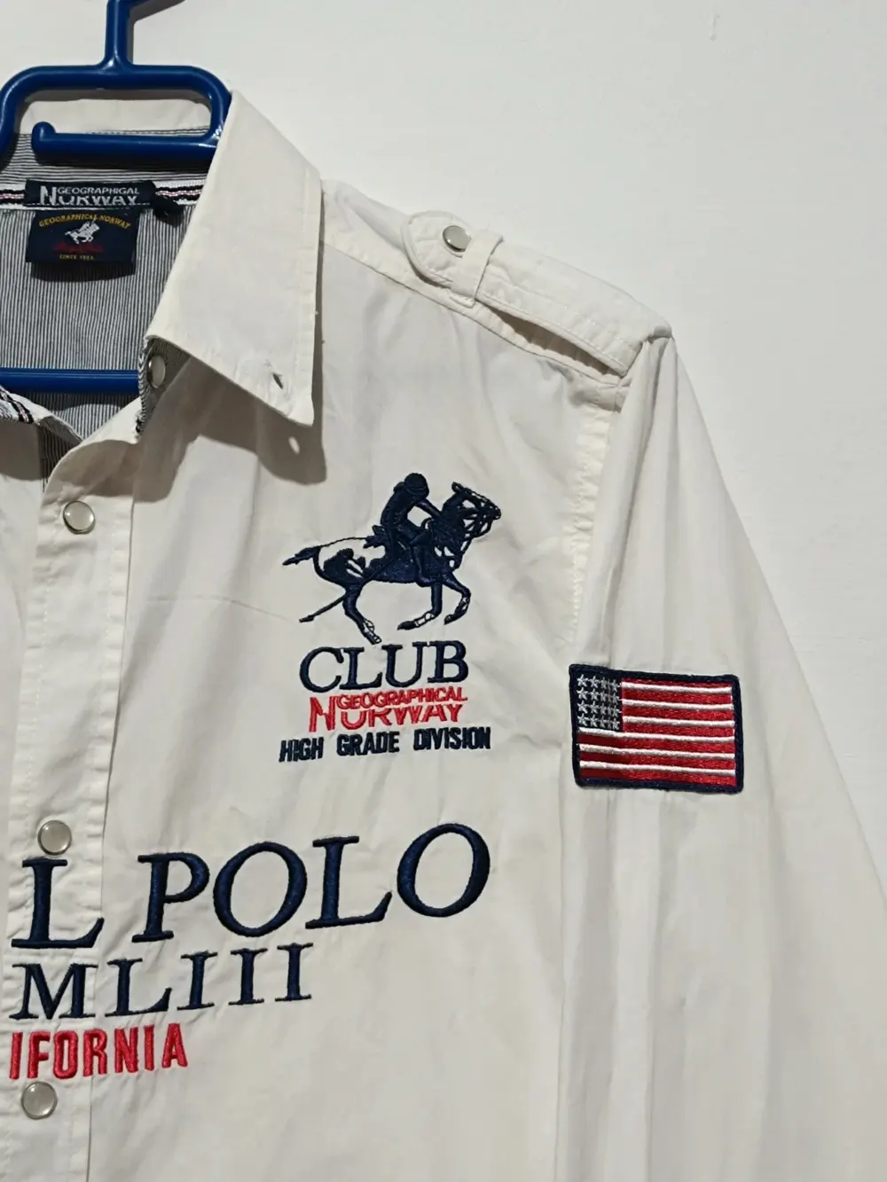 Camisa manga larga Geographical Norway talla L, foto 3