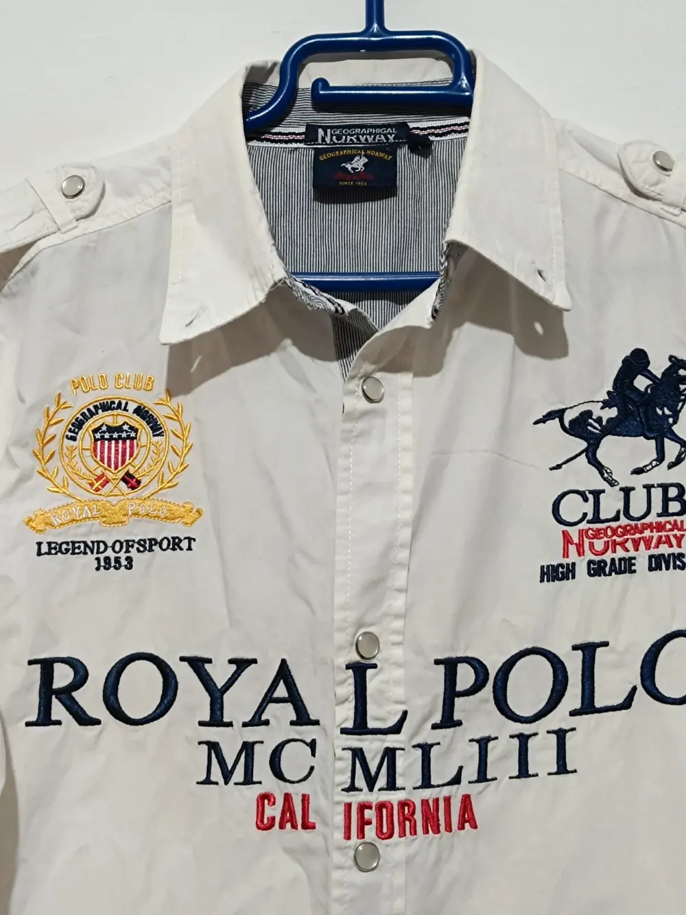 Camisa manga larga Geographical Norway talla L, foto 4