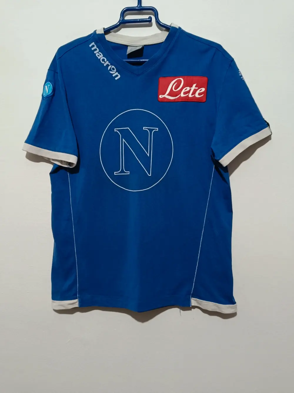 Camiseta Ssc Napoli Macron talla M sirve para S ver medidas