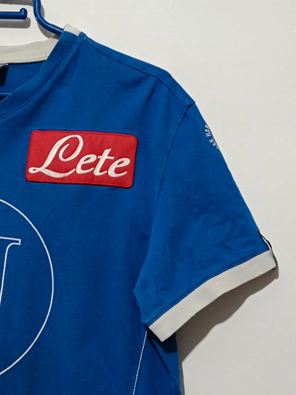 Camiseta Ssc Napoli Macron talla M sirve para S ver medidas, foto 2