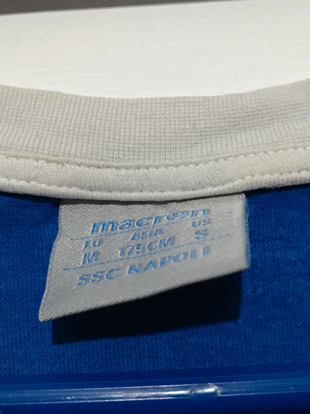 Camiseta Ssc Napoli Macron talla M sirve para S ver medidas, foto 5