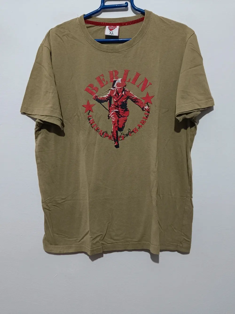 Camiseta Berlin Checkpoint Charlie talla XL