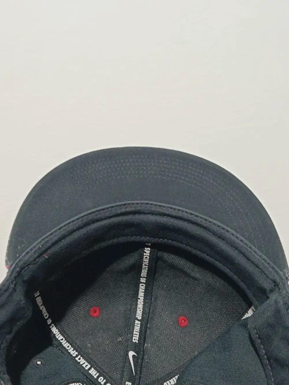 Gorra vintage negra y roja Nike true talla única ajustable adulto unisex, foto 5