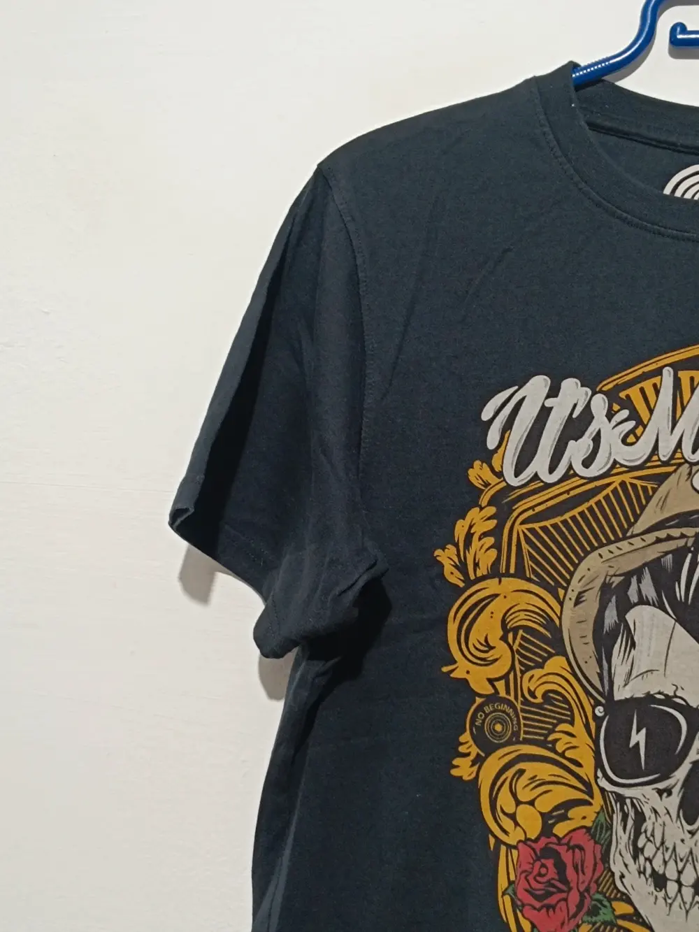 Camiseta Calavera Skate or die Confusion talla S made in India, foto 4