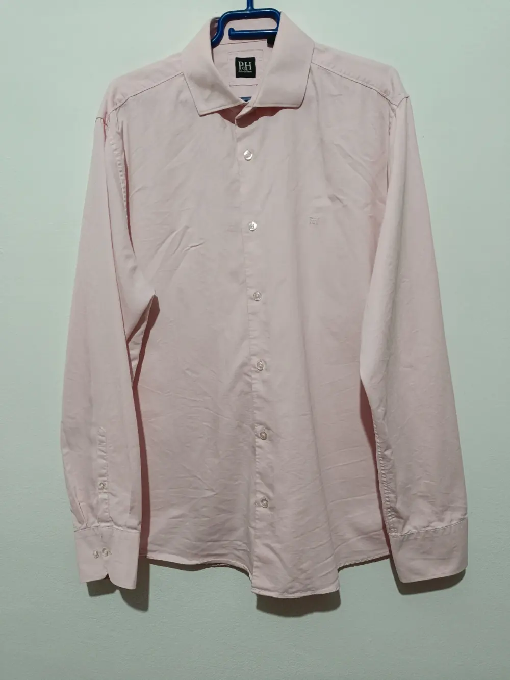 Camisa lisa manga larga Pedro del Hierro talla XL