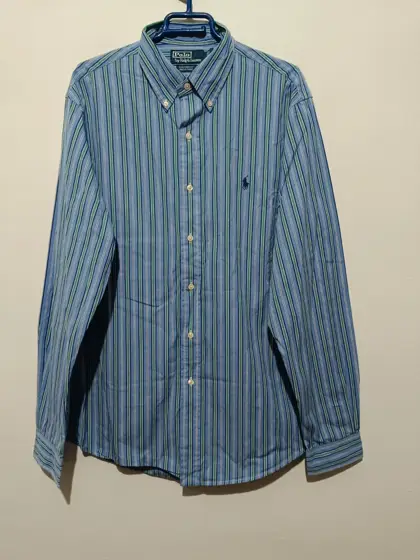 Camisa a rayas Polo Ralph Lauren talla 42 16/5 L sirve para XL ver medidas