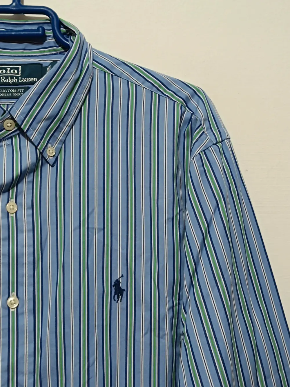 Camisa a rayas Polo Ralph Lauren talla 42 16/5 L sirve para XL ver medidas, foto 2