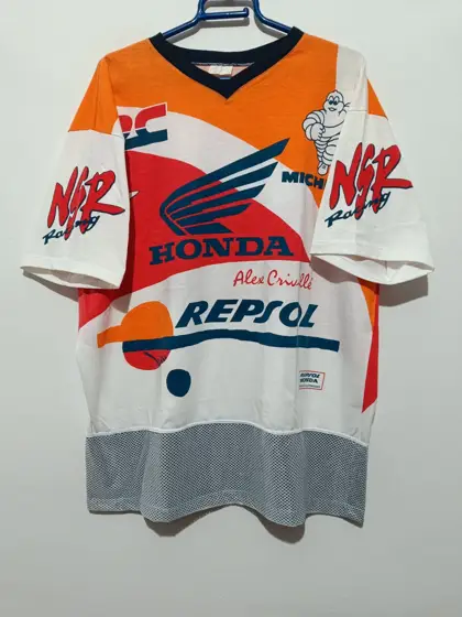 Camiseta vintage Repsol Honda Alex Criville talla XL
