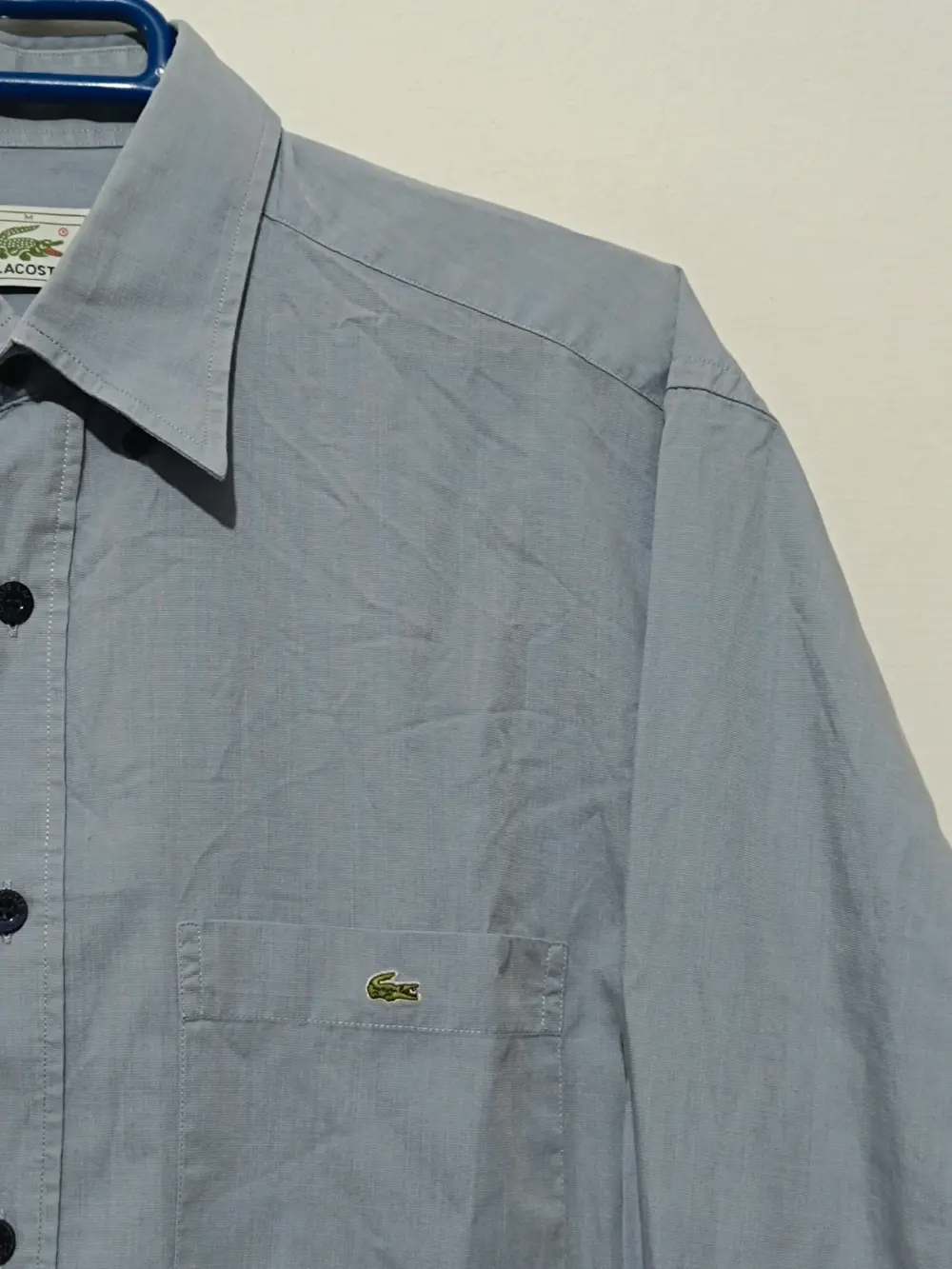 Camisa lisa manga larga Lacoste talla M, foto 4
