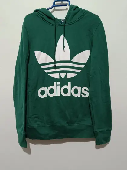 Sudadera Adidas originals logo verde talla 36 S ver medidas