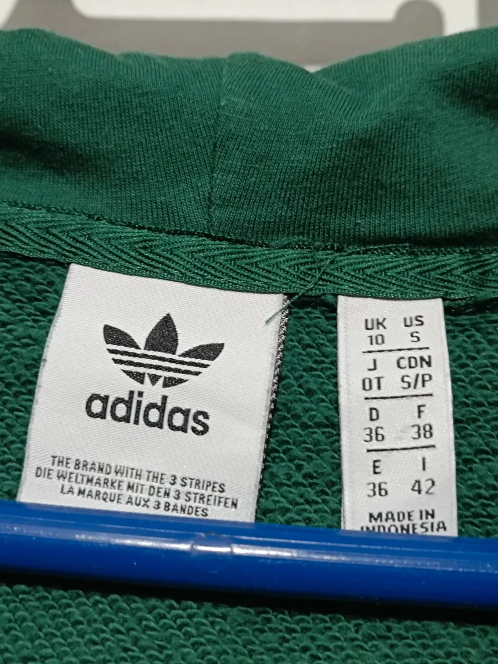 Sudadera Adidas originals logo verde talla 36 S ver medidas, foto 5
