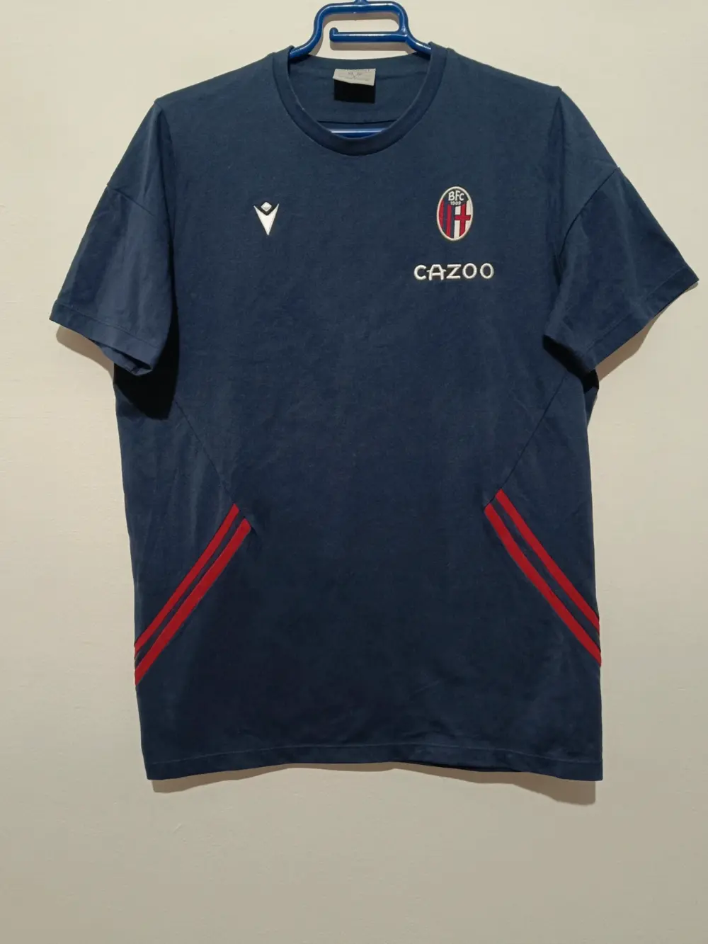 Camiseta Bologna Macron talla S ver medidas