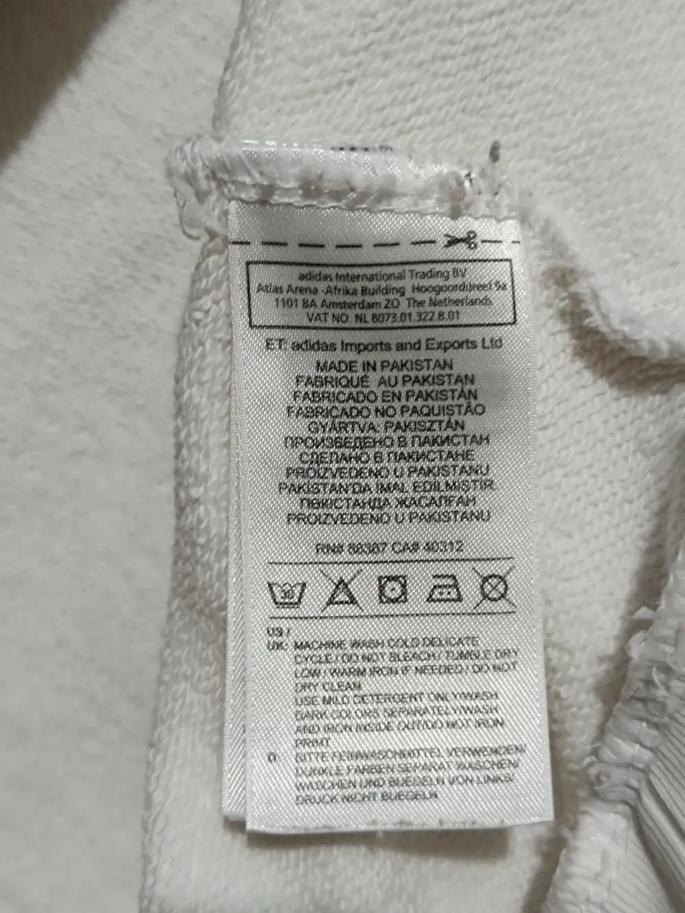 Sudadera Adidas originals logo talla 36 S ver medidas, foto 4
