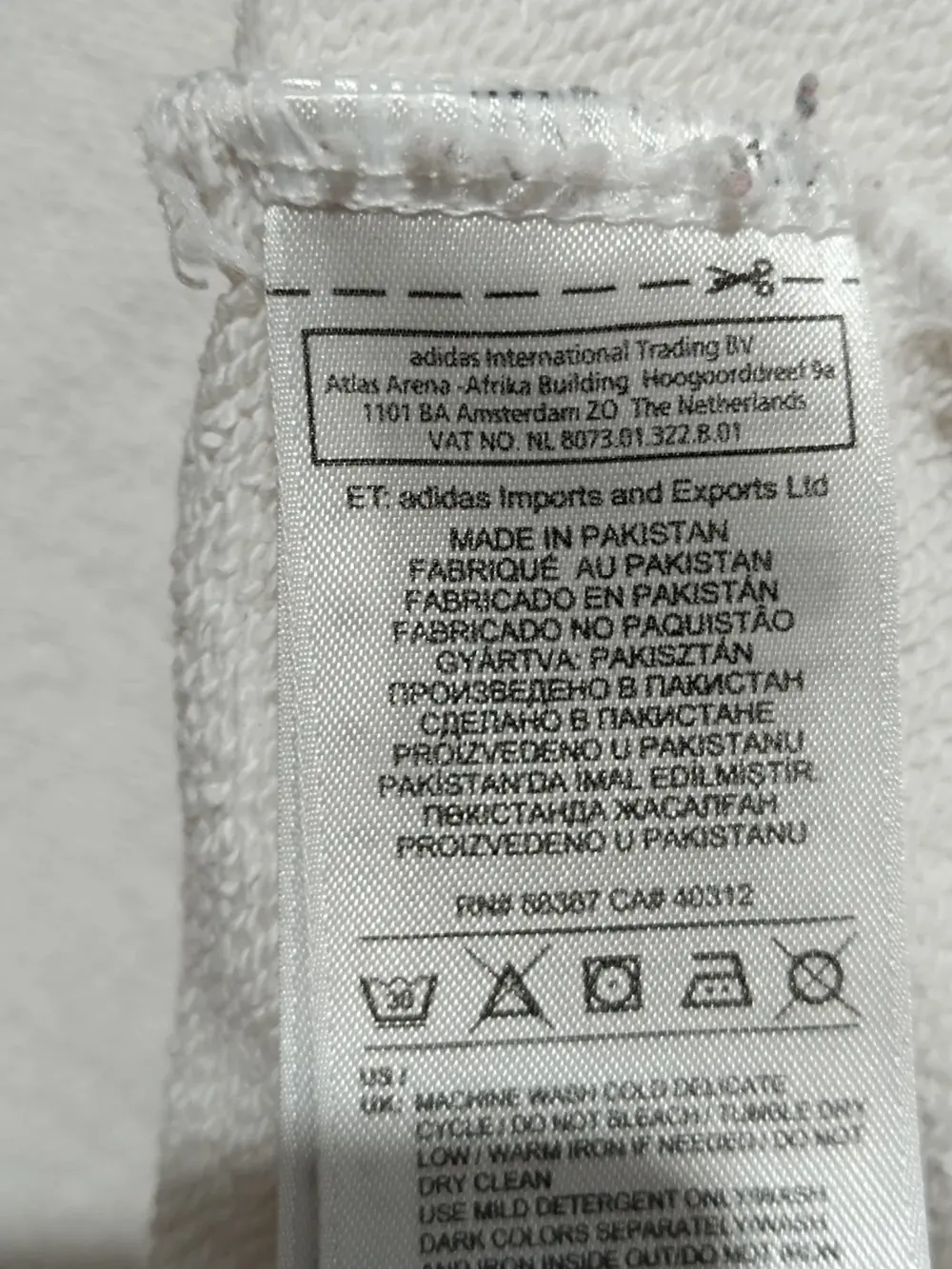 Sudadera Adidas originals logo talla 36 S ver medidas, foto 5