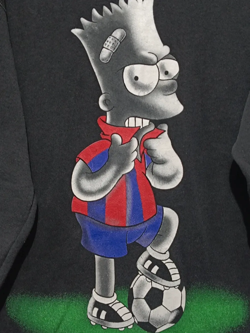 Jersey Bart Simpson vintage años 90 FC Barcelona talla M Young Bad screen stars, foto 3