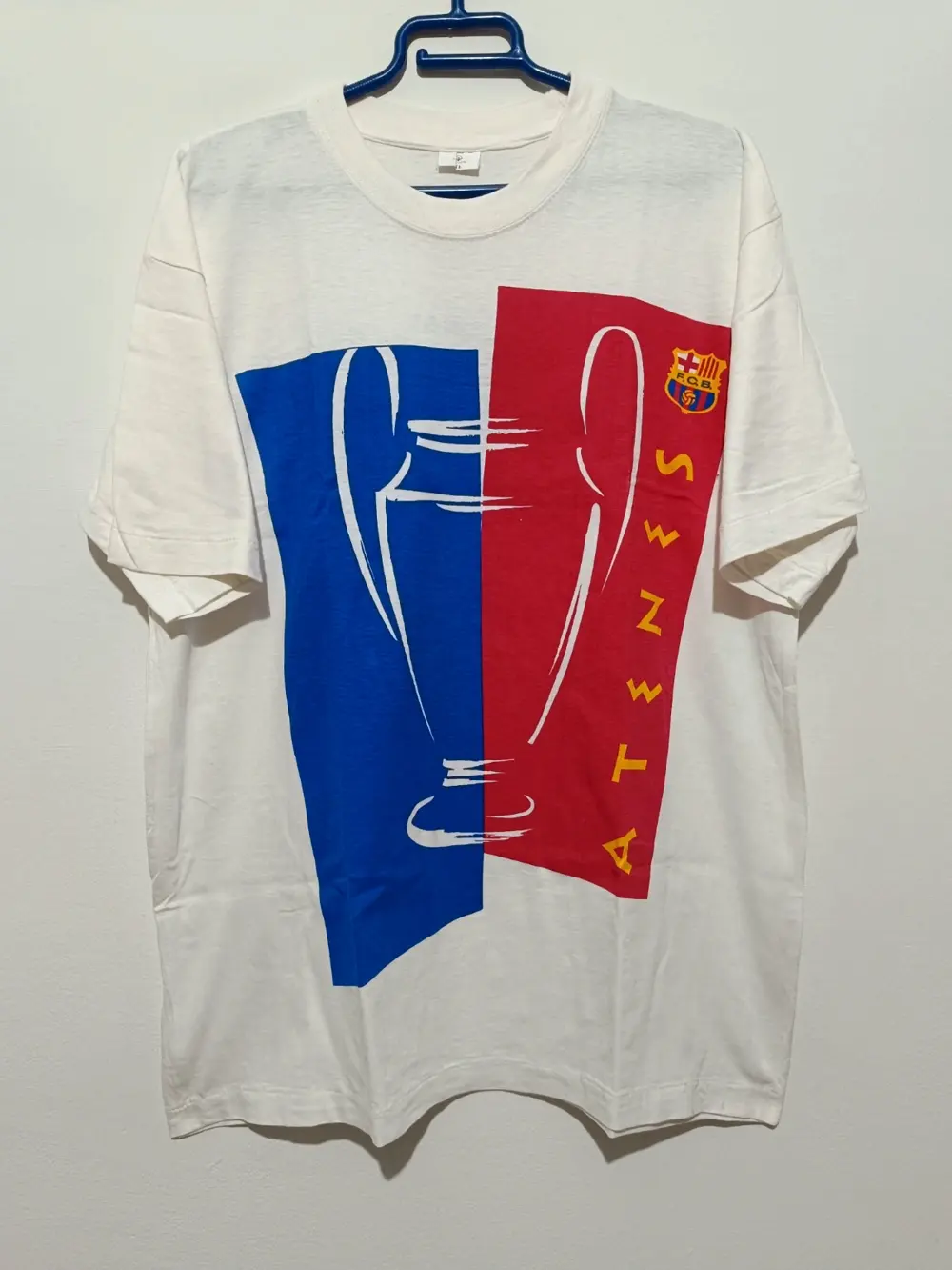 Camiseta vintage año 1994 Final FC Barcelona -AC Milan talla XL