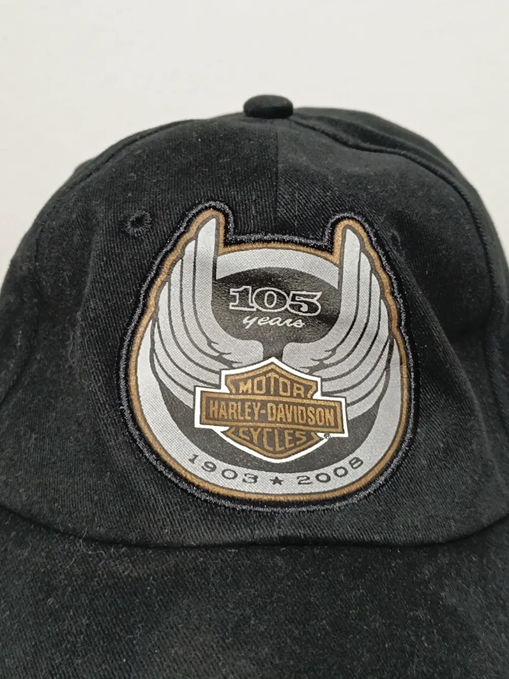 Gorra vintage Harley Davidson oficial 105 years talla 0 S ajustable adulto unisex, foto 2