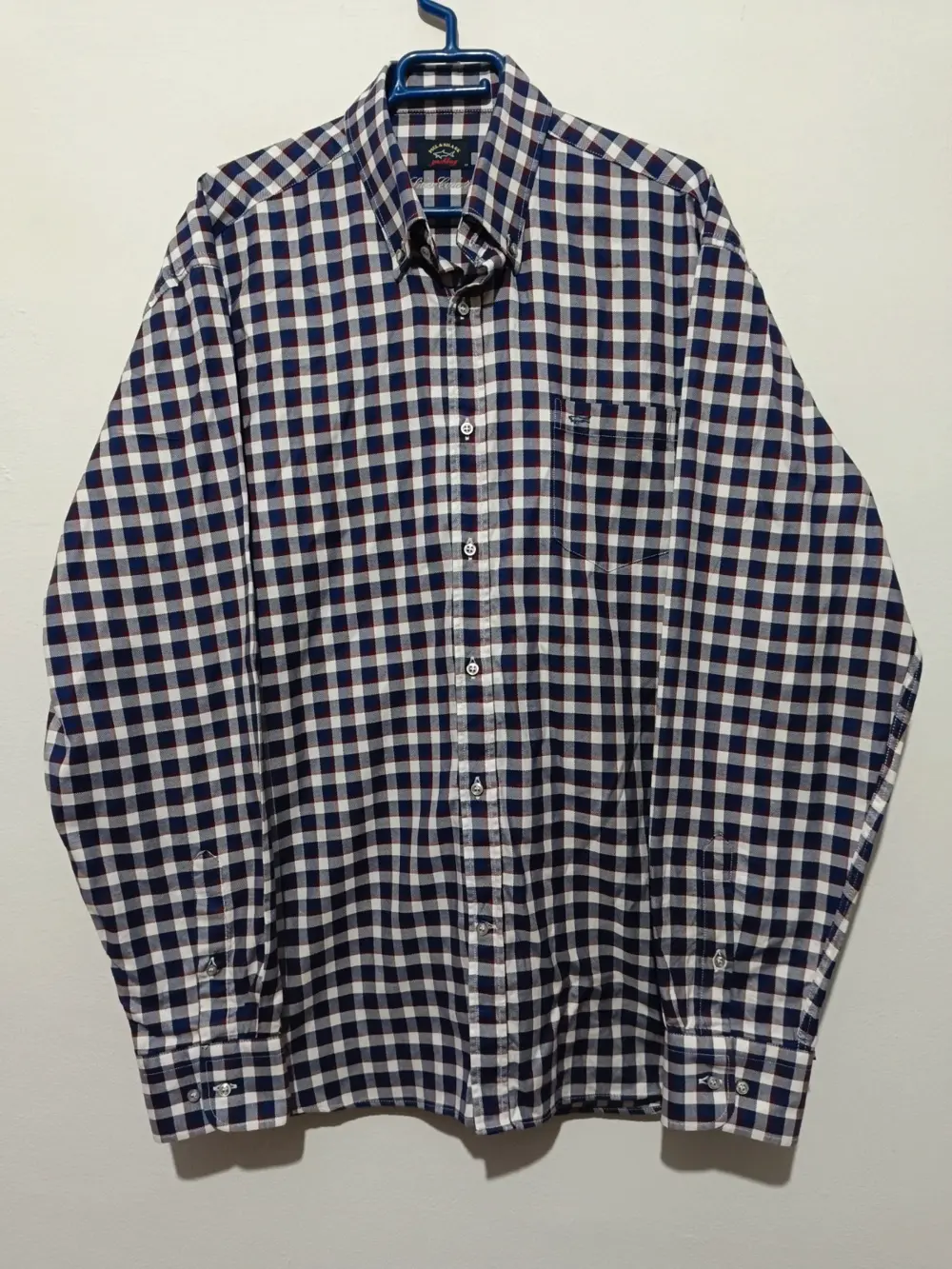 Camisa a cuadros Paul & Shark Silver Collection talla 43 XL ver medidas