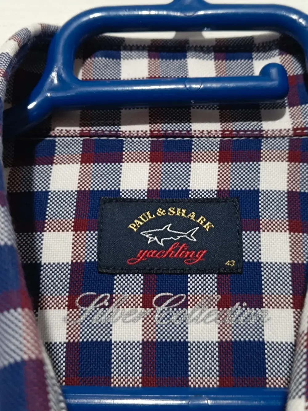 Camisa a cuadros Paul & Shark Silver Collection talla 43 XL ver medidas, foto 5