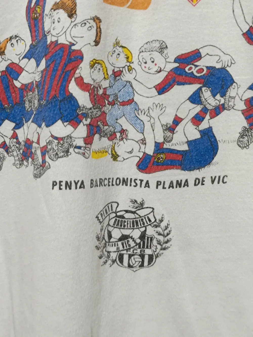 Camiseta retro vintage FC Barcelona XVII congreso mundial peñas año 1993 talla L ver medidas, foto 3