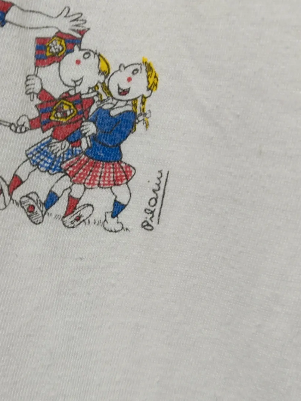 Camiseta retro vintage FC Barcelona XVII congreso mundial peñas año 1993 talla L ver medidas, foto 5