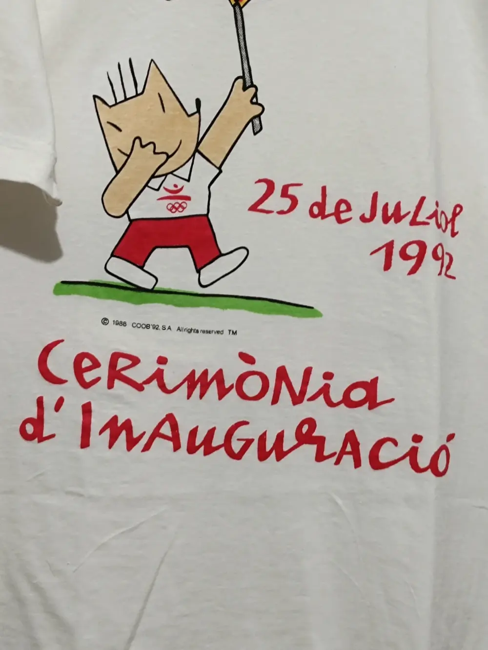 Camiseta Retro vintage Ceremonia inauguración JJOO Barcelona 92 talla XXL sirve para XL ver medidas, foto 2