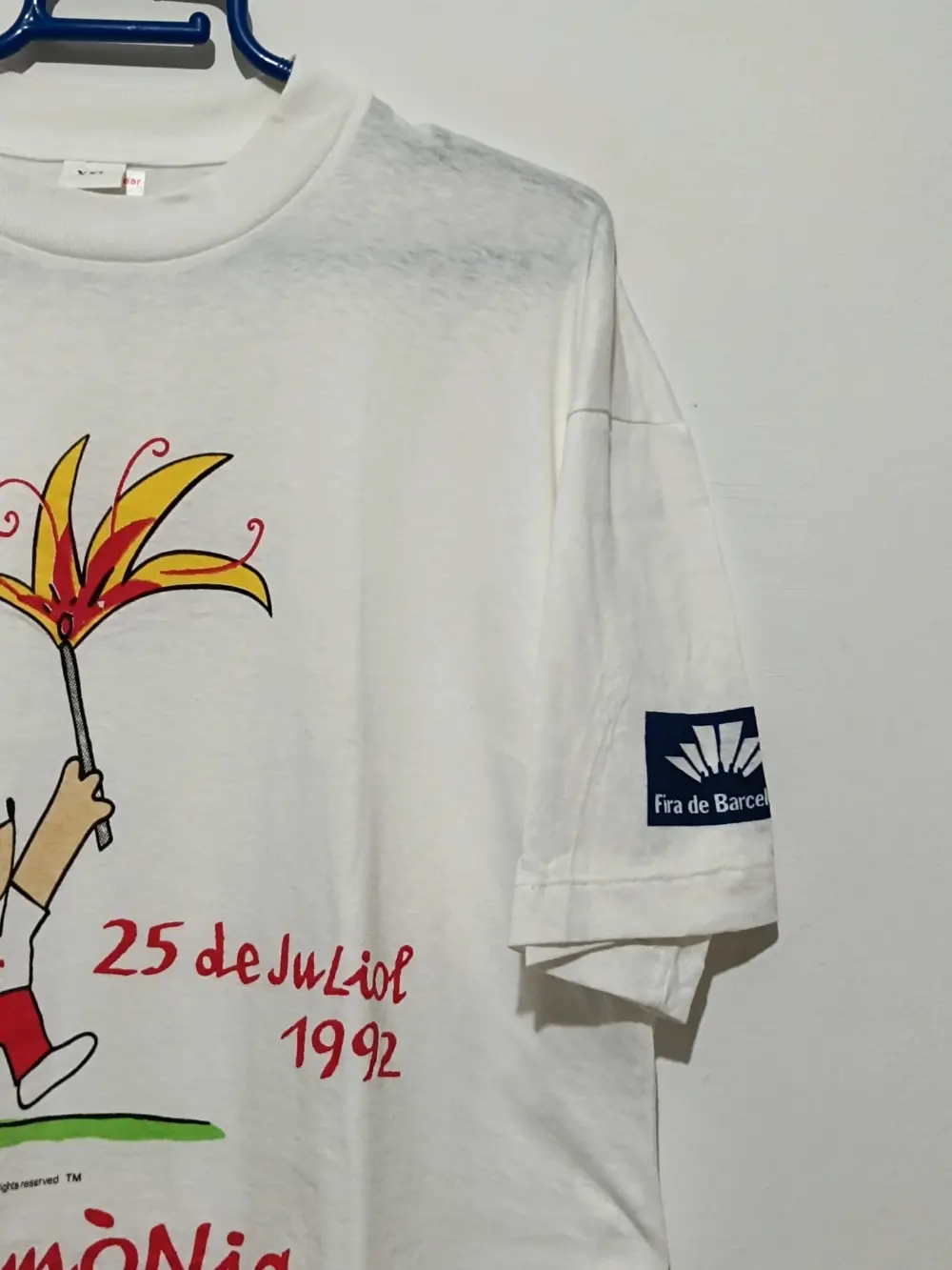 Camiseta Retro vintage Ceremonia inauguración JJOO Barcelona 92 talla XXL sirve para XL ver medidas, foto 4