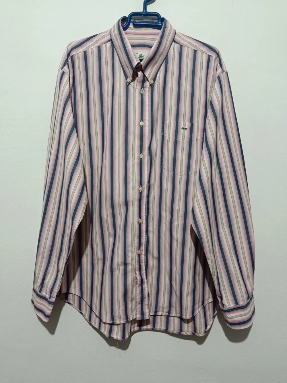 Camisa a rayas Lacoste talla 46 XXL ver medidas