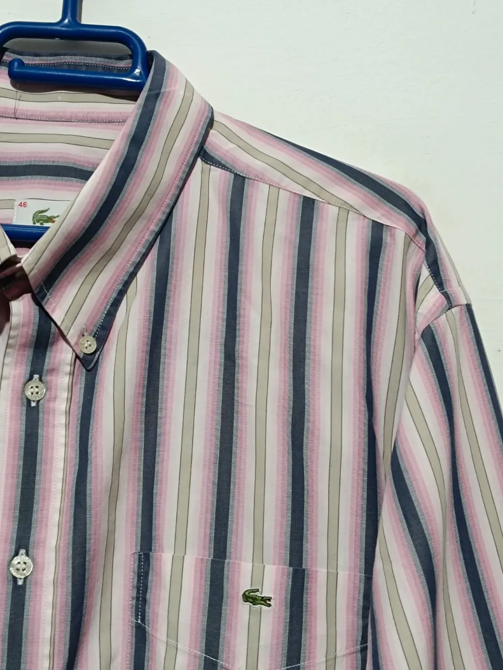 Camisa a rayas Lacoste talla 46 XXL ver medidas, foto 5