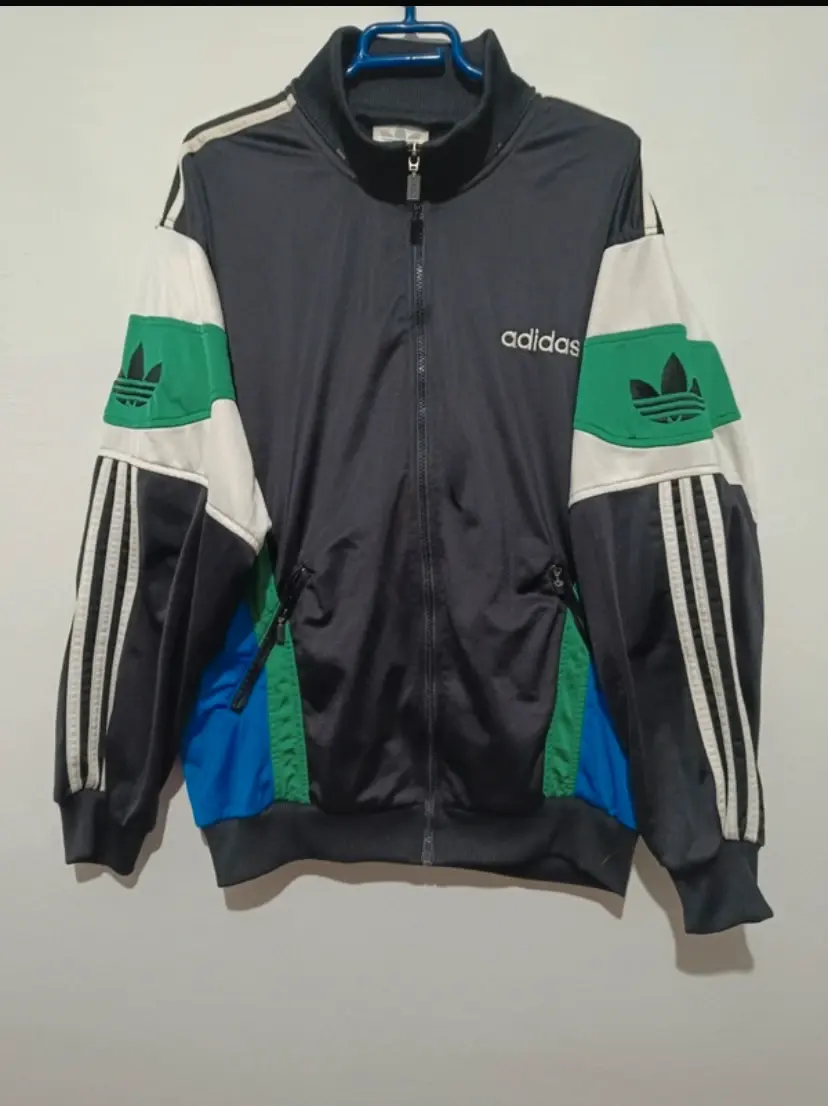 Chaqueta de pista Adidas D6 F180 Team vintage años 80 talla M