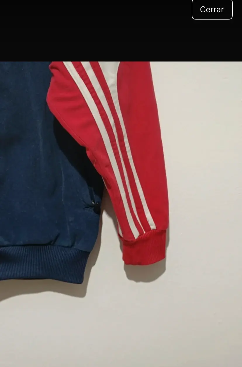 Chaqueta vintage adidas zip up años 90 talla M ver medidas, foto 3