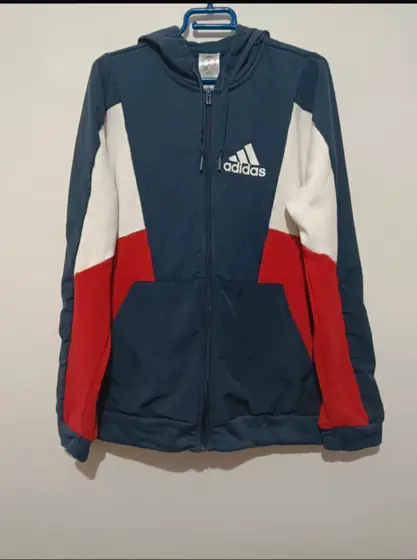 Sudadera con capucha y cremallera adidas Esentials colorblok talla M
