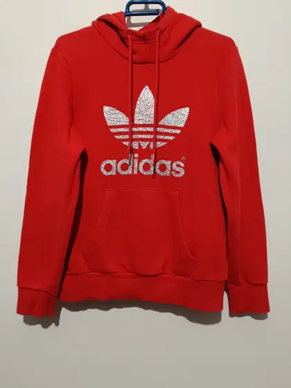 Sudadera Adidas originals logo roja talla 38 M