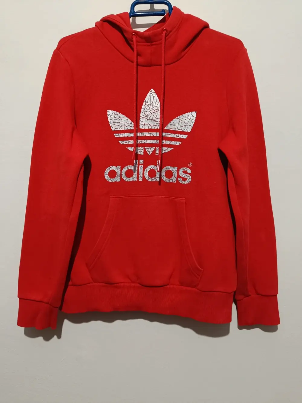 Sudadera Adidas originals logo roja talla 38 M