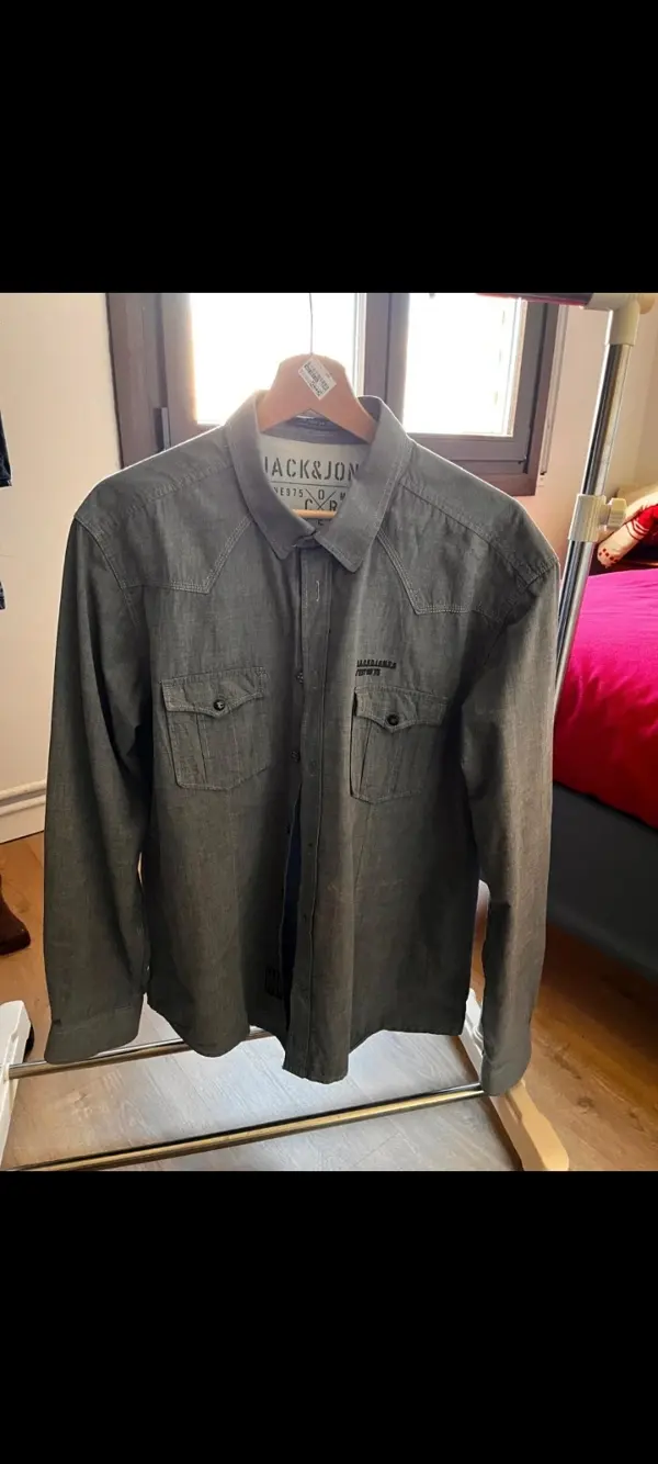 Camisa vaquera manga larga Jack & Jones talla XL