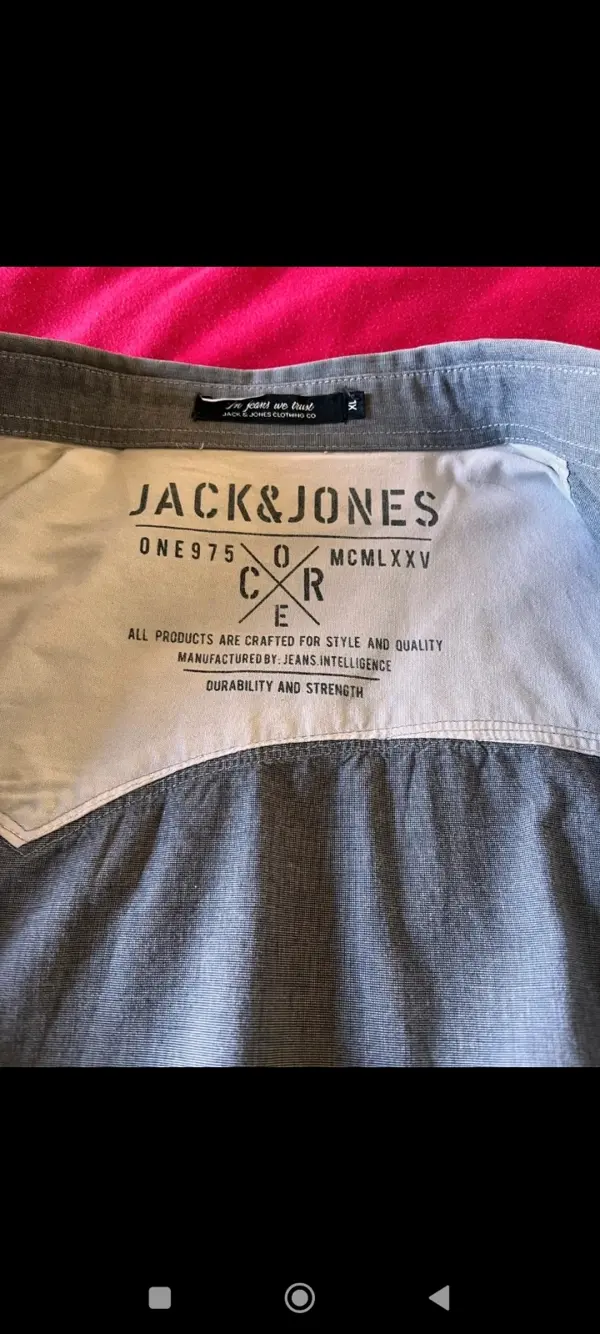 Camisa vaquera manga larga Jack & Jones talla XL, foto 2