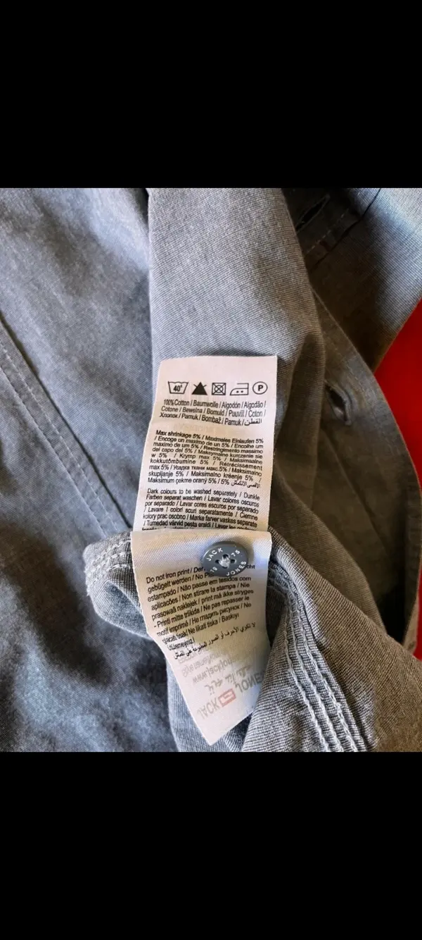 Camisa vaquera manga larga Jack & Jones talla XL, foto 3