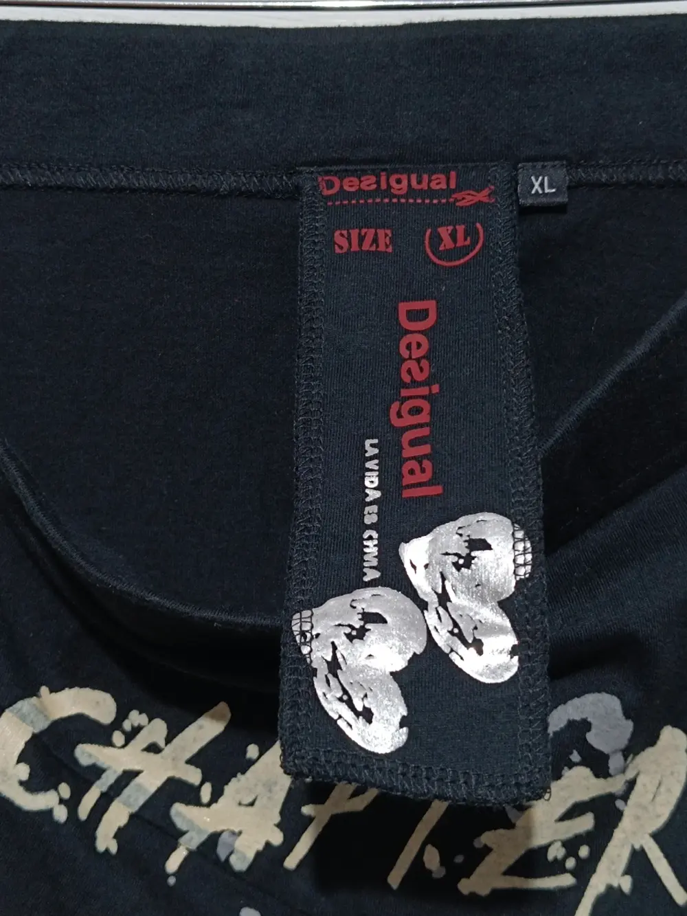 Falda estampada Desigual bohemia vintage trapecio asimetrica talla XL ver medidas, foto 5