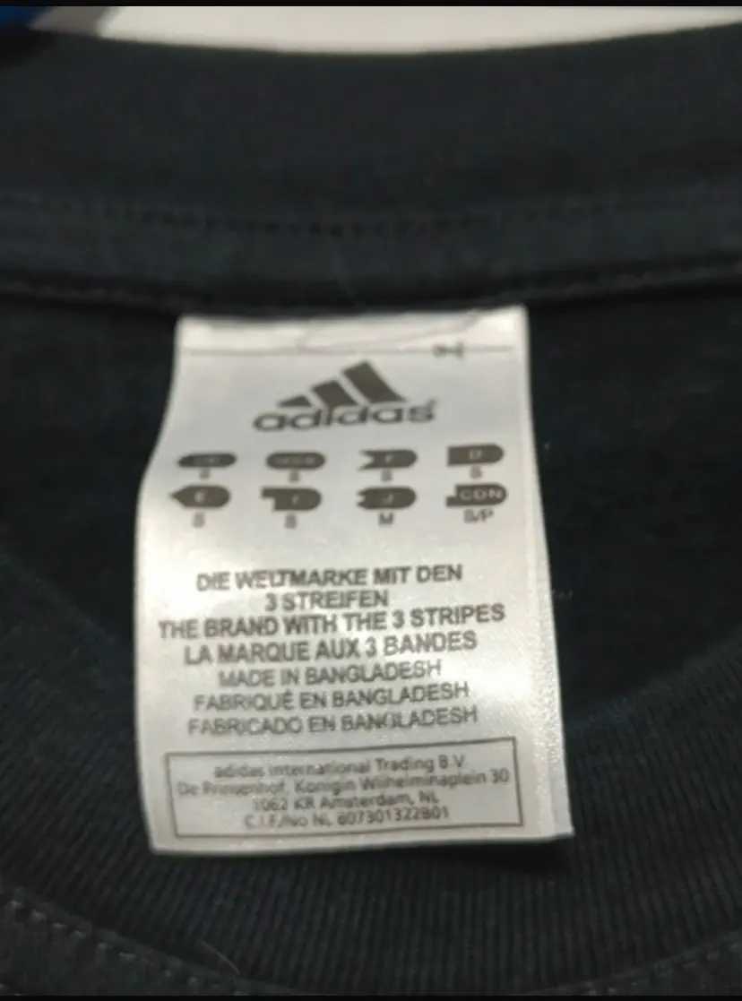 Camiseta Vintage Zidane 10 “merci” adidas talla S sirve para m ver medidas, foto 4