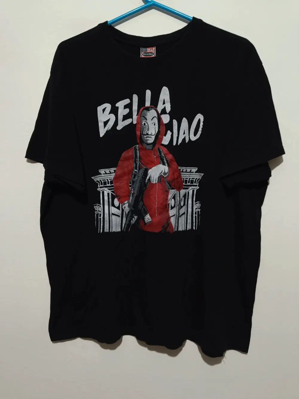 Camiseta manga corta Bella Ciao La casa de papel American Zone talla XXL ver medidas