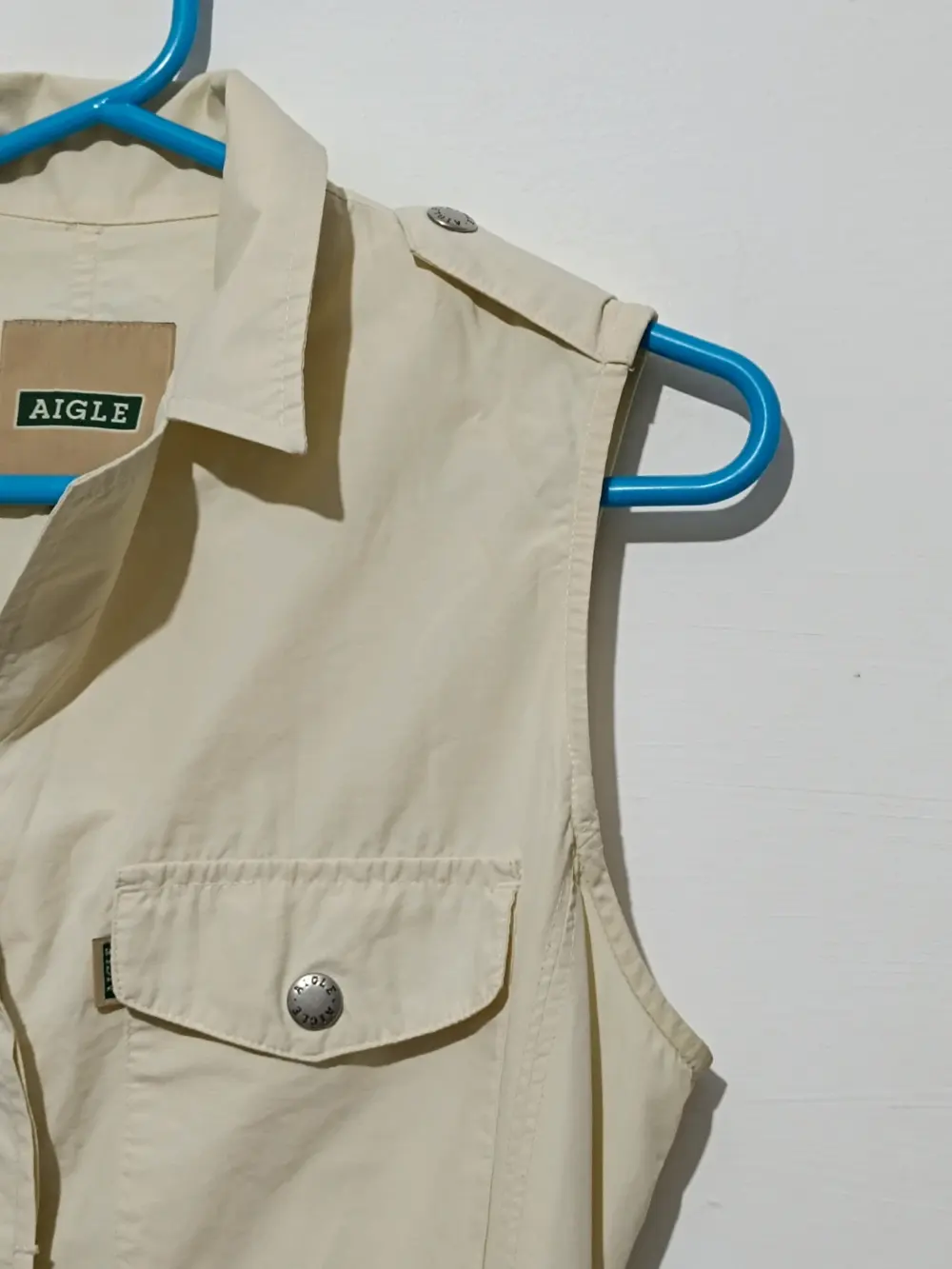 Vestido largo tipo Safari Aigle jalida talla L 40 sirve para M ver medidas, foto 4